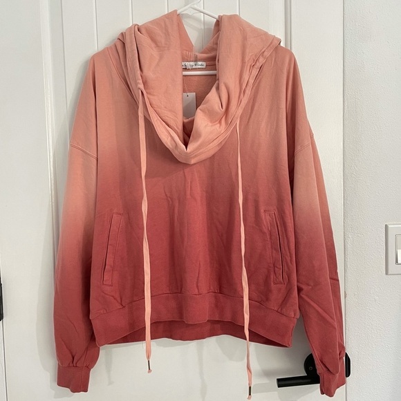 Young Fabulous & Broke Sweaters - NWT Young Fabulous & Broke Ombré Tie-Dyed Oversize Hooded Sweatshirt